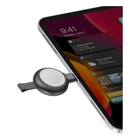 ENERGEA WATCHPOD 3, MADE FOR APPLE WATCH CERTIFIED USB-C FAST CHARGER - GUNMETAL